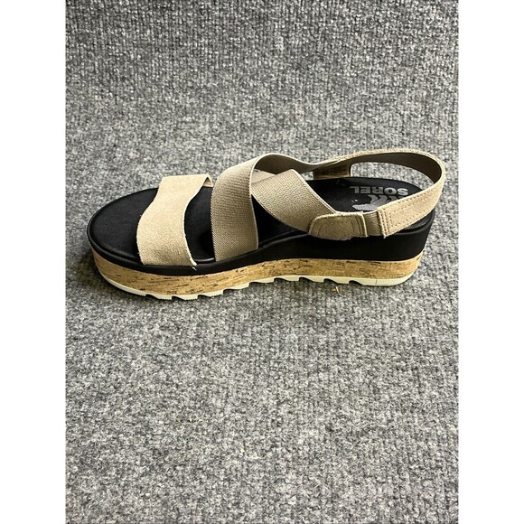 Sorel Cameron Flatform Slingback Sandals Size 8.5 Brown Strappy - Picture 7 of 8